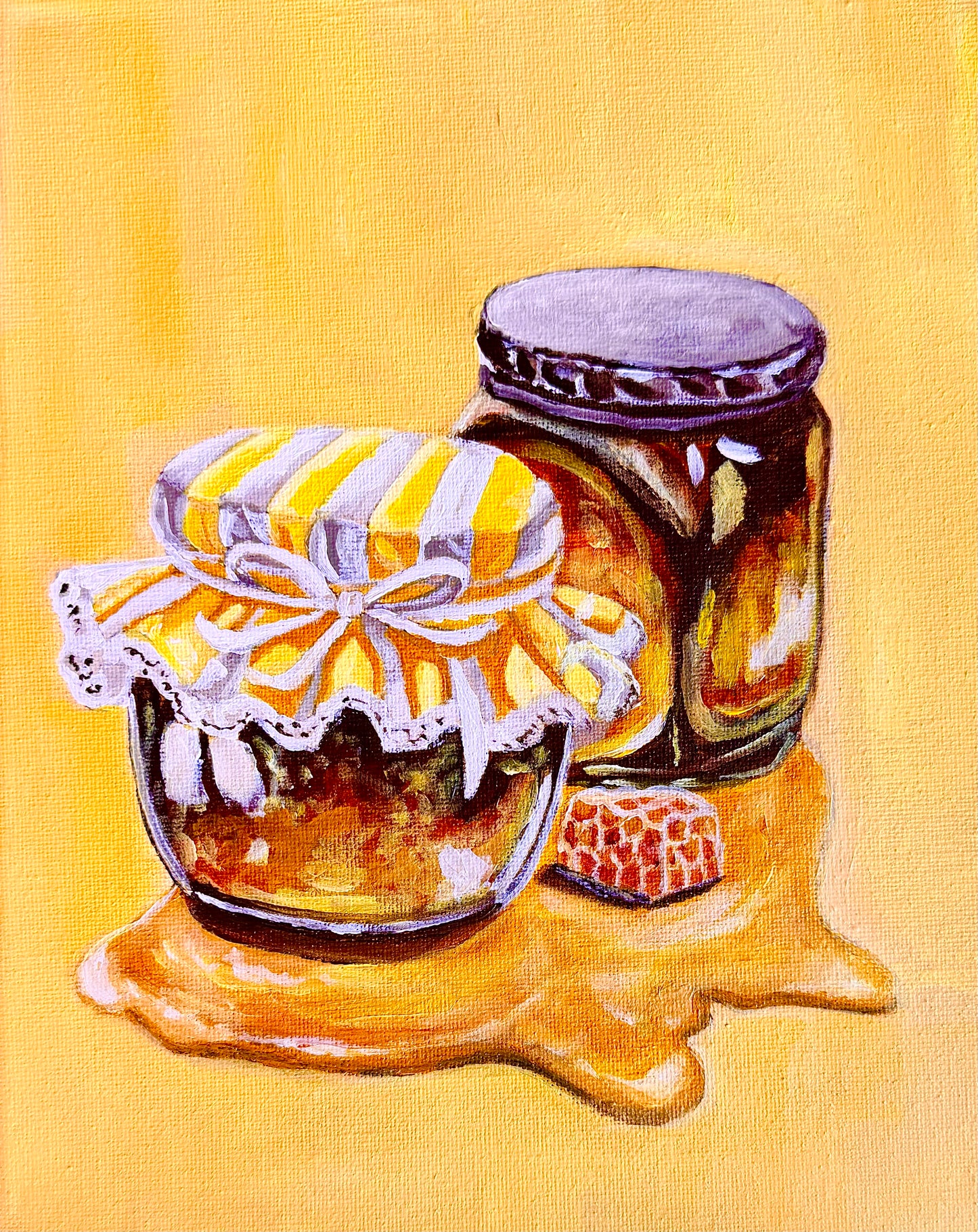 Sweet Honey (FarmHouse Kitchen Collection) 8 x 10 Inch Original Painting