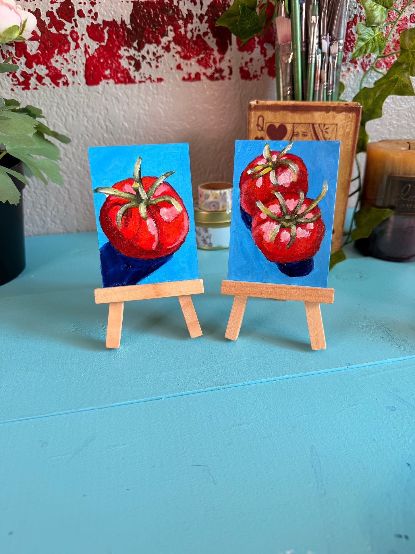 Tomato ACEO Original Painting