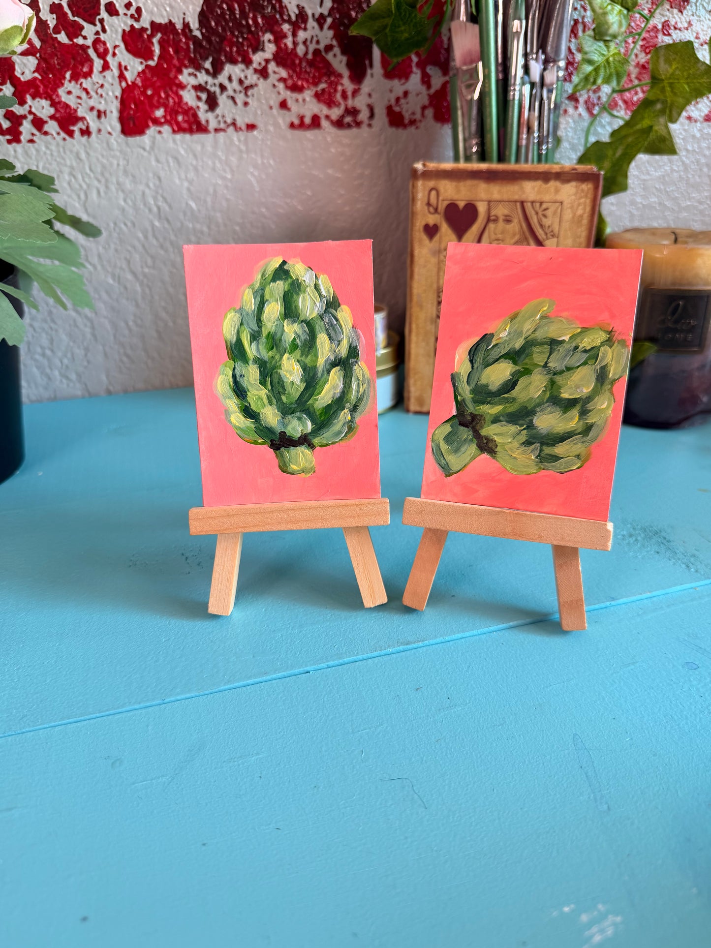 Artichoke 2 ACEO Original Painting