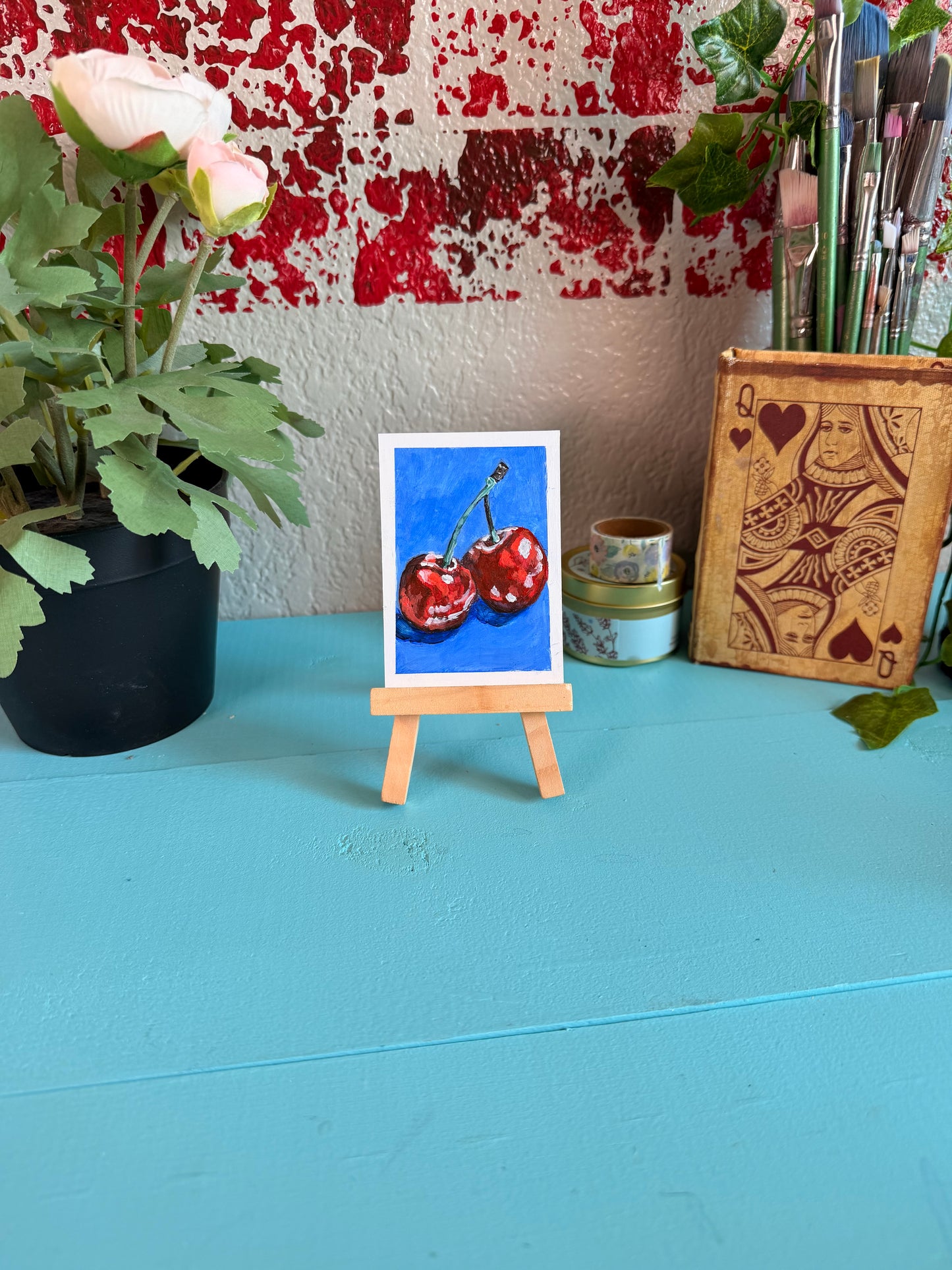 Cherries ACEO Original Painting