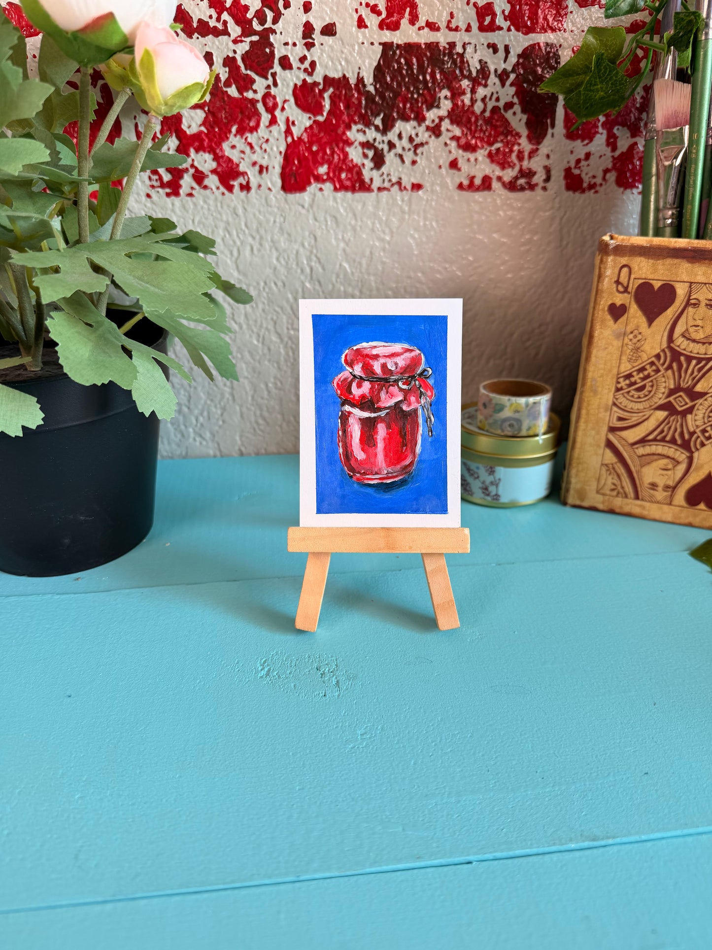 Cherry Jam ACEO Original Painting