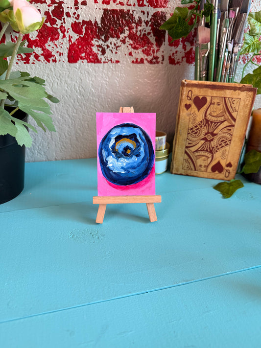 Blueberry ACEO Original Painting