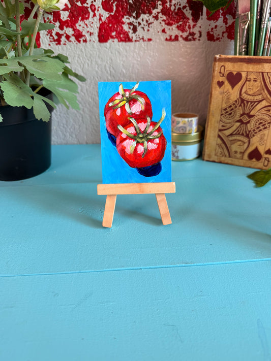 Tomatoes ACEO Original Painting
