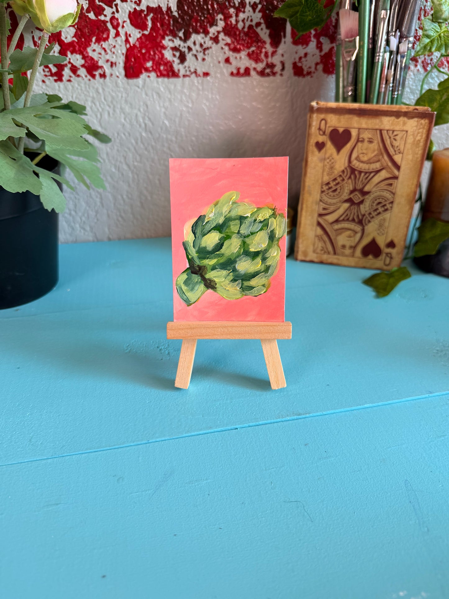 Artichoke 1 ACEO Original Painting